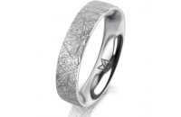 Ring Platin 950 4.5 mm kristallmatt