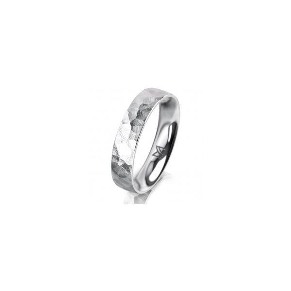 Ring Platin 950 4.5 mm diamantmatt