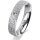 Ring Platin 950 4.5 mm kristallmatt 1 Brillant G vs 0,025ct