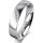 Ring Platin 950 4.5 mm poliert 4 Brillanten G vs Gesamt 0,025ct