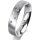 Ring Platin 950 4.5 mm l&auml;ngsmatt 5 Brillanten G vs Gesamt 0,045ct