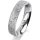 Ring Platin 950 4.5 mm kristallmatt 5 Brillanten G vs Gesamt 0,045ct