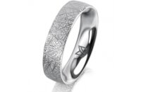 Ring Platin 950 5.0 mm kristallmatt