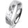 Ring Platin 950 5.0 mm diamantmatt 1 Brillant G vs 0,050ct