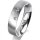 Ring Platin 950 5.0 mm l&auml;ngsmatt 3 Brillanten G vs Gesamt 0,040ct