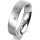 Ring Platin 950 5.0 mm sandmatt 3 Brillanten G vs Gesamt 0,040ct