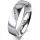 Ring Platin 950 5.0 mm poliert 5 Brillanten G vs Gesamt 0,035ct