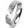 Ring Platin 950 5.0 mm sandmatt 5 Brillanten G vs Gesamt 0,055ct