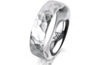 Ring Platin 950 5.5 mm diamantmatt