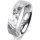 Ring Platin 950 5.5 mm diamantmatt 1 Brillant G vs 0,025ct