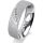Ring Platin 950 5.5 mm kreismatt 5 Brillanten G vs Gesamt 0,045ct