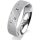 Ring Platin 950 5.5 mm kreismatt 5 Brillanten G vs Gesamt 0,065ct