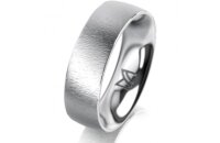 Ring Platin 950 6.0 mm sandmatt