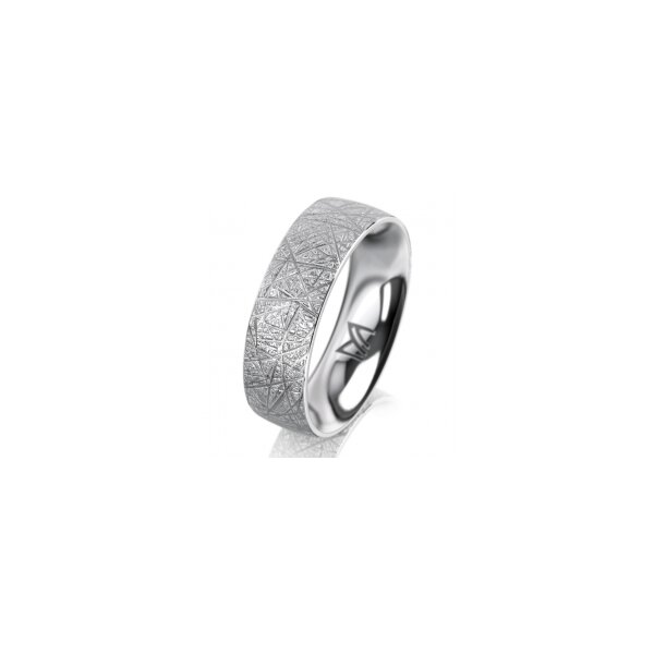 Ring Platin 950 6.0 mm kristallmatt