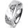 Ring Platin 950 6.0 mm diamantmatt