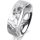 Ring Platin 950 6.0 mm diamantmatt 1 Brillant G vs 0,025ct