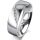 Ring Platin 950 6.0 mm poliert 5 Brillanten G vs Gesamt 0,065ct
