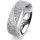 Ring Platin 950 6.0 mm kristallmatt 5 Brillanten G vs Gesamt 0,065ct