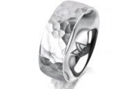 Ring Platin 950 7.0 mm diamantmatt