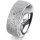 Ring Platin 950 7.0 mm kristallmatt 1 Brillant G vs 0,025ct