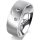 Ring Platin 950 7.0 mm sandmatt 3 Brillanten G vs Gesamt 0,070ct