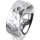 Ring Platin 950 8.0 mm diamantmatt