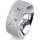 Ring Platin 950 8.0 mm kreismatt 5 Brillanten G vs Gesamt 0,115ct