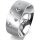 Ring Platin 950 8.0 mm sandmatt 5 Brillanten G vs Gesamt 0,115ct