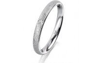 Ring Platin 950 2.5 mm kreismatt 1 Brillant G vs 0,025ct