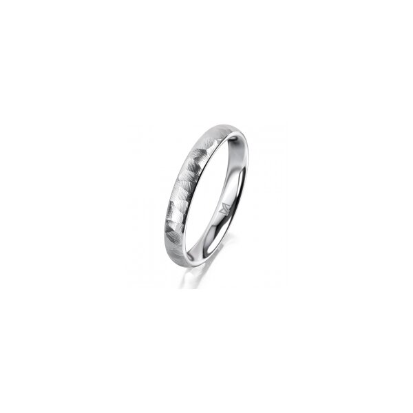 Ring Platin 950 3.0 mm diamantmatt