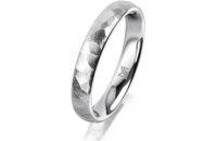 Ring Platin 950 3.5 mm diamantmatt