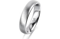 Ring Platin 950 4.5 mm sandmatt