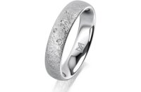 Ring Platin 950 4.5 mm kreismatt 5 Brillanten G vs Gesamt...