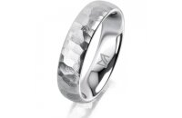 Ring Platin 950 5.0 mm diamantmatt