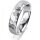 Ring Platin 950 5.0 mm diamantmatt 1 Brillant G vs 0,025ct