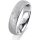 Ring Platin 950 5.0 mm kreismatt 3 Brillanten G vs Gesamt 0,040ct
