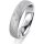 Ring Platin 950 5.0 mm kreismatt 5 Brillanten G vs Gesamt 0,055ct