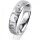 Ring Platin 950 5.0 mm diamantmatt 5 Brillanten G vs Gesamt 0,055ct