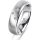 Ring Platin 950 5.5 mm sandmatt 3 Brillanten G vs Gesamt 0,050ct