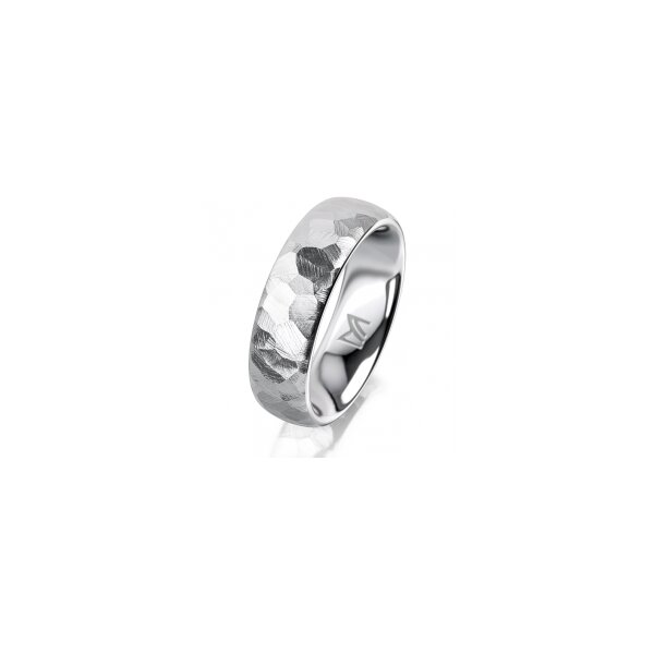 Ring Platin 950 6.0 mm diamantmatt