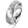 Ring Platin 950 6.0 mm sandmatt 3 Brillanten G vs Gesamt 0,060ct
