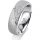 Ring Platin 950 6.0 mm kreismatt 5 Brillanten G vs Gesamt 0,065ct