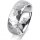 Ring Platin 950 7.0 mm diamantmatt 1 Brillant G vs 0,025ct