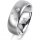 Ring Platin 950 7.0 mm l&auml;ngsmatt 3 Brillanten G vs Gesamt 0,070ct