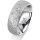 Ring Platin 950 7.0 mm kreismatt 5 Brillanten G vs Gesamt 0,095ct