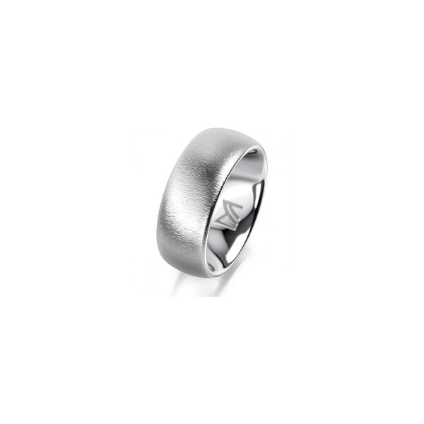Ring Platin 950 8.0 mm sandmatt