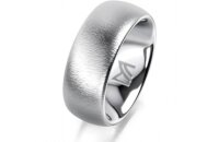 Ring Platin 950 8.0 mm sandmatt