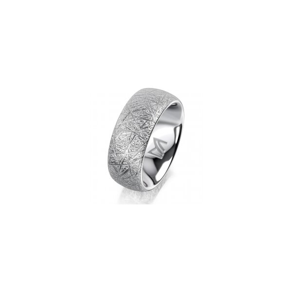 Ring Platin 950 8.0 mm kristallmatt