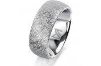 Ring Platin 950 8.0 mm kristallmatt