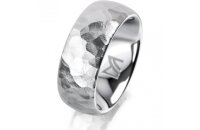 Ring Platin 950 8.0 mm diamantmatt